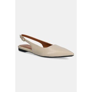 Kožne balerinke Vagabond Shoemakers HERMINE boja: bež, s otvorenom petom, 5733-101-37