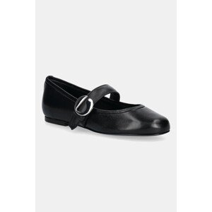 Kožne balerinke Coperni Ballerina Belt Flat boja: crna, COPSH74F6016