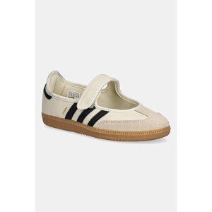 Kožne balerinke adidas Originals Samba Jane W boja: bež, JR7338