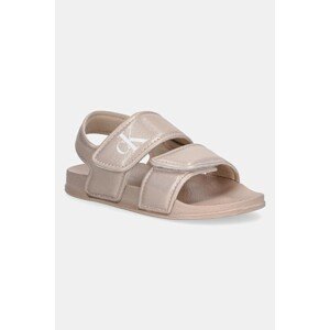 Dječje sandale Calvin Klein Jeans boja: bež, V1A2-82062