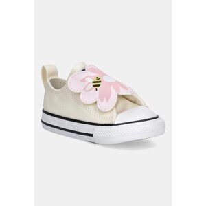Dječje tenisice Converse CHUCK TAYLOR ALL STAR ONE STRAP boja: bež, A13452C