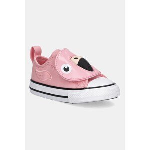 Dječje tenisice Converse CHUCK TAYLOR ALL STAR ONE STRAP boja: ružičasta, A11789C
