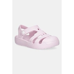Dječje sandale Crocs CLASSIC FISHERMAN KIDS boja: ružičasta, 210626