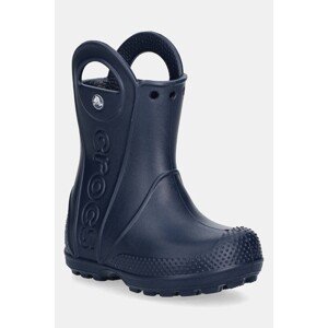 Gumene čizme Crocs HANDLE IT RAIN BOOT KIDS boja: tamno plava, 211056