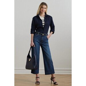 Pamučne traperice Lauren Ralph Lauren za žene, visoki struk, 200973246