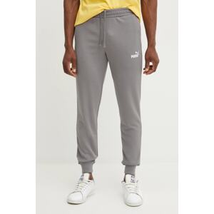 Donji dio trenirke Puma boja: siva, s aplikacijom, 682609