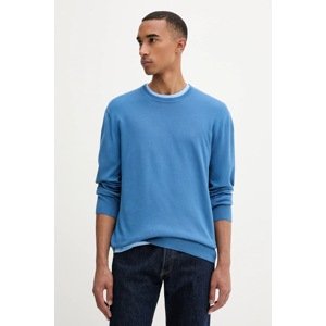 Pamučni pulover Calvin Klein za muškarce, boja: bijela, lagane, LV040BM343