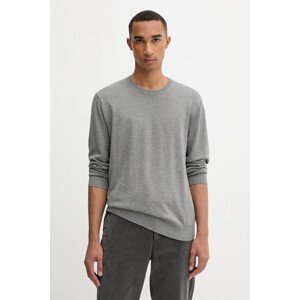 Pamučni pulover Calvin Klein za muškarce, boja: bijela, lagane, LV040BM343