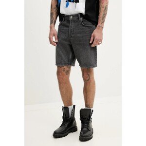 Traper kratke hlače Karl Lagerfeld Jeans za muškarce, boja: siva, A2M10084