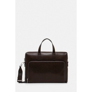 Kožna torba za laptop Paul Smith boja: smeđa, M1A-8082-PSOFTL