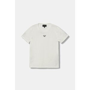 Dječja pamučna majica kratkih rukava Emporio Armani boja: crna, s tiskom, EB000421 AF15013