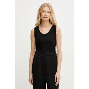 Pamučni top Weekend Max Mara boja: crna, 2515941022600