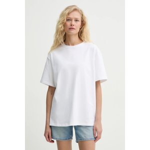 Pamučna majica Levi's TABOR TEE za žene, boja: bijela, 001HI