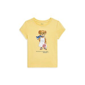 Dječja pamučna majica kratkih rukava Polo Ralph Lauren boja: žuta, 312965226002