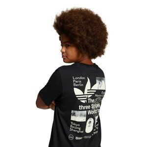 Dječja pamučna majica kratkih rukava adidas Originals boja: crna, s tiskom, JD1278