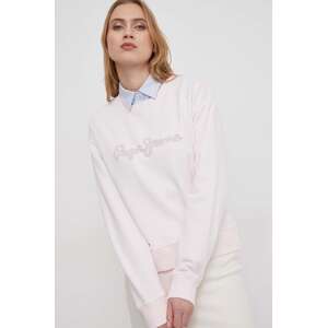 Dukserica Pepe Jeans LANA za žene, boja: ružičasta, s tiskom, PL581430