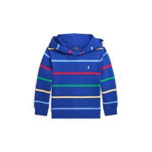Dječja dukserica Polo Ralph Lauren boja: tamno plava, s kapuljačom, s uzorkom