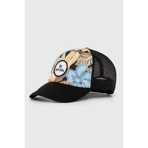 Kapa sa šiltom Rip Curl boja: crna, s uzorkom