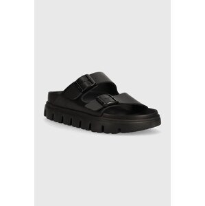 Kožne natikače Birkenstock BIRKENSTOCK X PAPILLIO Arizona Chunky Exq za žene, boja: crna, 1024565