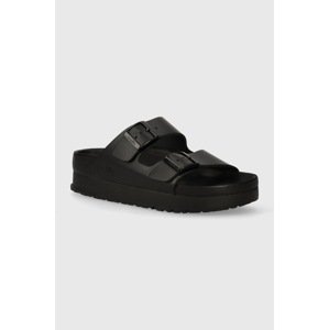 Kožne natikače Birkenstock BIRKENSTOCK X PAPILLIO Arizona Platform Exq za žene, boja: crna, s platformom, 1026918