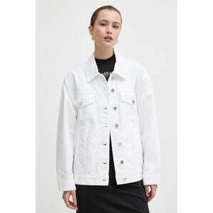 Traper jakna Miss Sixty x Keith Haring za žene, boja: bijela, za prijelazno razdoblje, oversize, 6L1WJ2450000