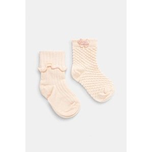 Čarapice za bebe United Colors of Benetton 2-pack boja: narančasta