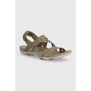 Kožne sandale Merrell SANDSPUR ROSE CONVERT za žene, boja: bež, J003424