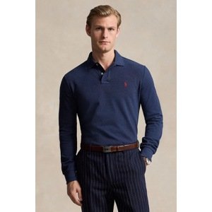 Pamučna majica dugih rukava Polo Ralph Lauren boja: crna, bez uzorka, 710680790