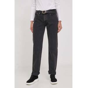 Traperice Calvin Klein Jeans za žene, visoki struk, J20J222434