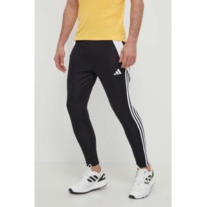 Hlače za trening adidas Performance Tiro24 boja: crna, s aplikacijom, IP1953