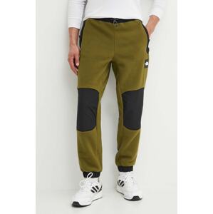 Donji dio trenirke The North Face M Fleeski Y2K Pant boja: zelena, s uzorkom, NF0A879MPIB1