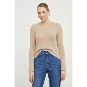 Vuneni pulover Weekend Max Mara za žene, boja: bež, 2415361031600