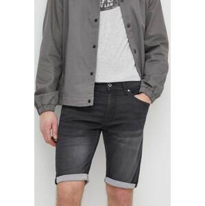 Traper kratke hlače Pepe Jeans SLIM GYMDIGO SHORT za muškarce, boja: crna, PM801075XG7