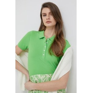 Polo majica Tommy Hilfiger za žene, boja: zelena