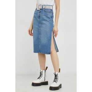 Traper suknja Levi's midi, ravna