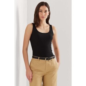 Top Lauren Ralph Lauren za žene, boja: crna, 200704777