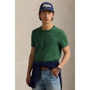 Pamučna majica Polo Ralph Lauren boja: crvena, bez uzorka, 710671438