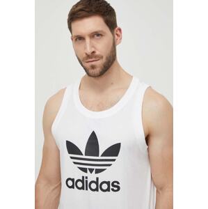 Pamučni top adidas Originals Adicolor Classics Trefoil Tank Top boja: bijela, IA4808-white